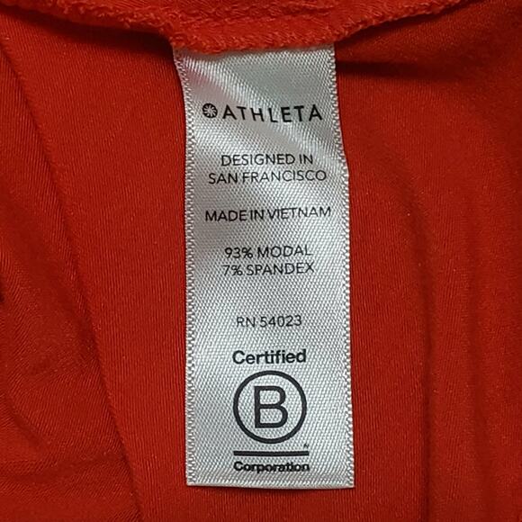 Athleta Womens Santorini Thera Tank Dress Orange Medium Modal Athleisure - Picture 6 of 10